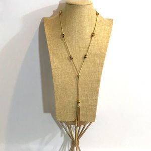 Lariat Necklace with Tassels
